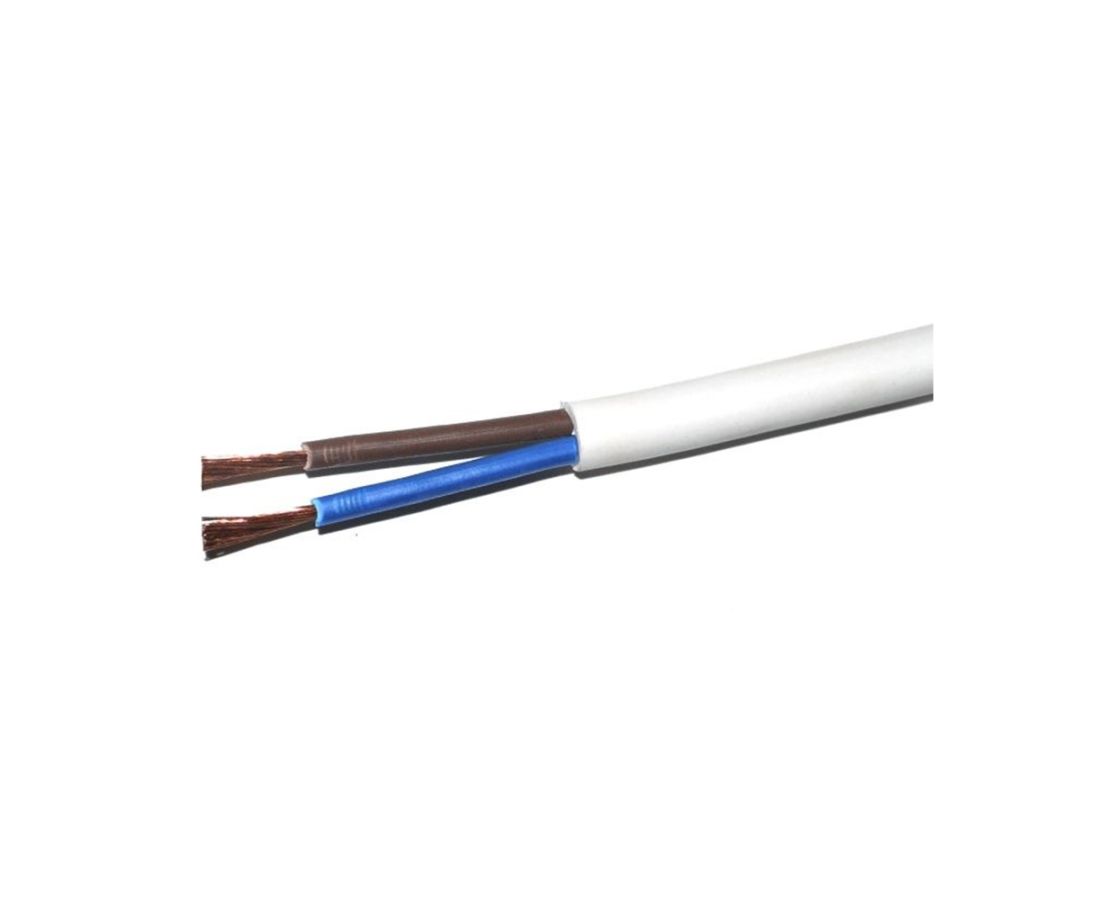 ელ.სადენი H05VV-F 2X1.5 mm2 (მრგვალი) - Volta (თეთრი) — კაბელი სადენი